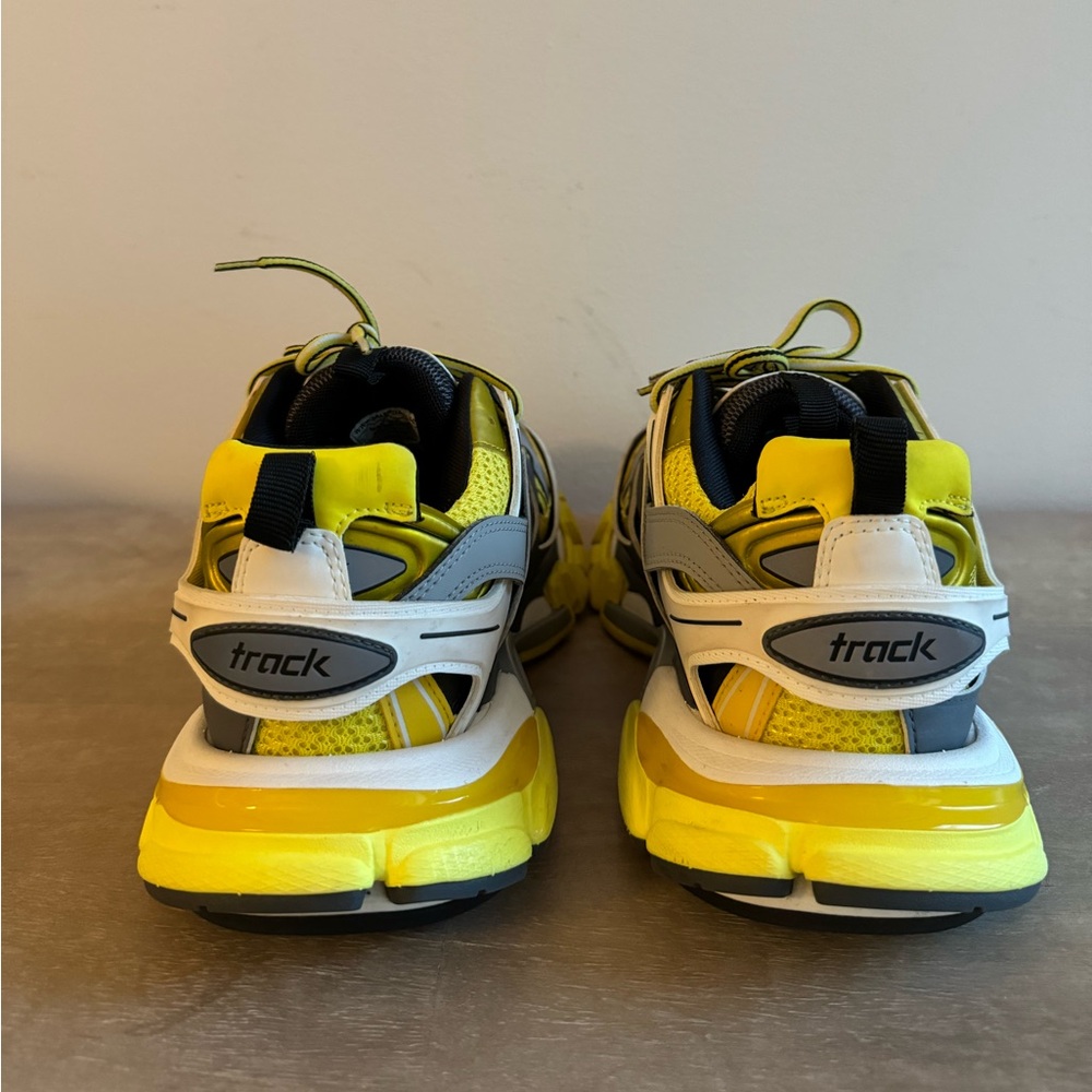 Balenciaga Yellow & Grey Track Sneakers sz 40 - Picture 4 of 6